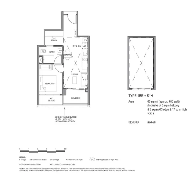 1 Bedroom floor plan preview
